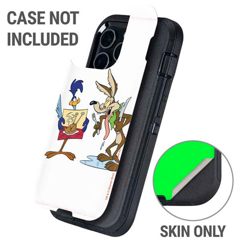 Looney Tunes Road Runner Wile E Coyote Food Otterbox Defender iPhone Skin