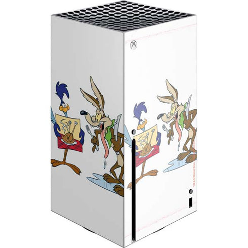 Looney Tunes Road Runner Wile E Coyote Food Xbox Series X Console Skin