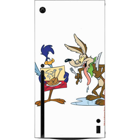 Looney Tunes Road Runner Wile E Coyote Food Xbox Series X Console Skin
