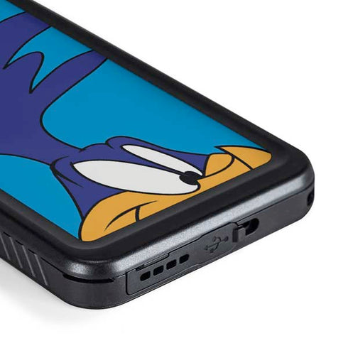 Looney Tunes Road Runner Zoomed In Galaxy S23 Plus Waterproof Case