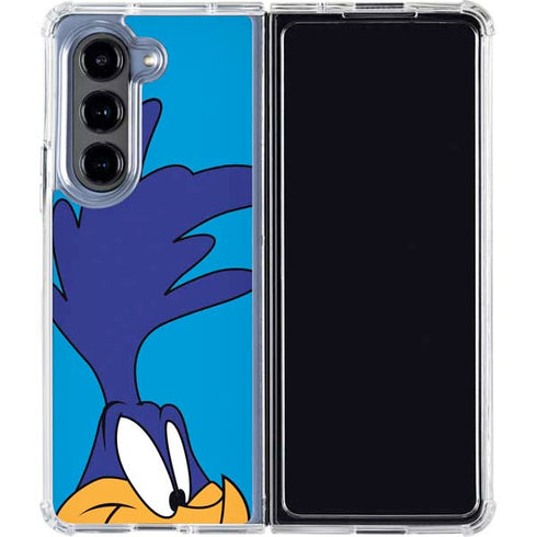 Looney Tunes Road Runner Zoomed In Galaxy Z Fold5 5G Clear Case