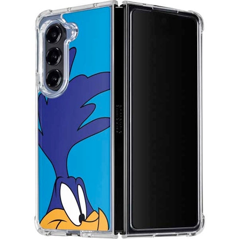 Looney Tunes Road Runner Zoomed In Galaxy Z Fold5 5G Clear Case