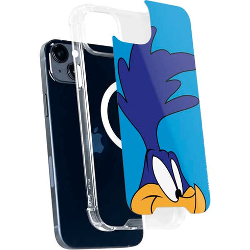 Looney Tunes Road Runner Zoomed In iPhone 15 Plus MagSafe Case