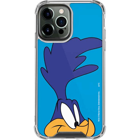 Looney Tunes Road Runner Zoomed In iPhone 14 Pro Max Clear Case