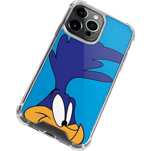 Looney Tunes Road Runner Zoomed In iPhone 14 Pro Max Clear Case