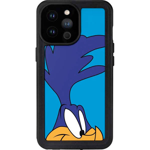 Looney Tunes Road Runner Zoomed In iPhone 14 Pro Max Waterproof Case