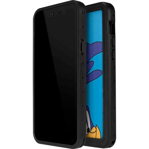 Looney Tunes Road Runner Zoomed In iPhone 14 Pro Max Waterproof Case