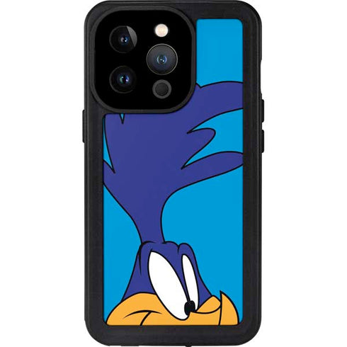 Looney Tunes Road Runner Zoomed In iPhone 14 Pro Waterproof Case