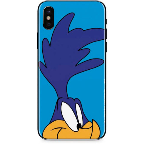 Looney Tunes Road Runner Zoomed In iPhone XS Skin