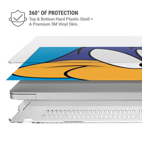 Looney Tunes Road Runner Zoomed In MacBook Pro 13in (2020) Case plus Skin