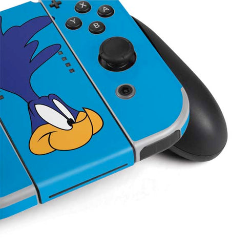 Looney Tunes Road Runner Zoomed In Nintendo Switch OLED (2021) Skin