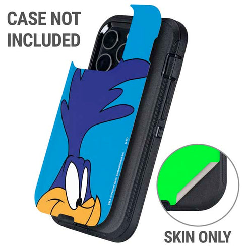 Looney Tunes Road Runner Zoomed In Otterbox Defender iPhone Skin