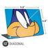 Looney Tunes Road Runner Zoomed In Universal Laptop 12in (9.8 x 6.8in) Skin