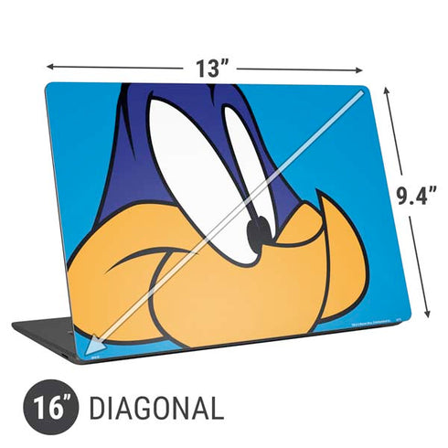 Looney Tunes Road Runner Zoomed In Universal Laptop 16in (13 x 9.4in) Skin
