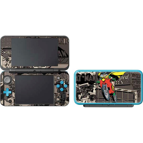 DC Comics Robin Vintage Action pose pattern Nintendo 2DS XL (2017) Skin