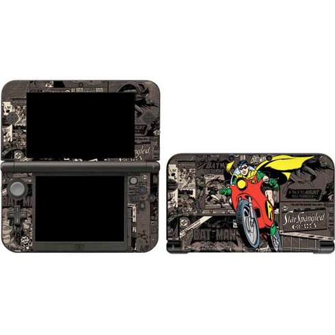 DC Comics Robin Vintage Action pose pattern 3DS XL 2015 Skin