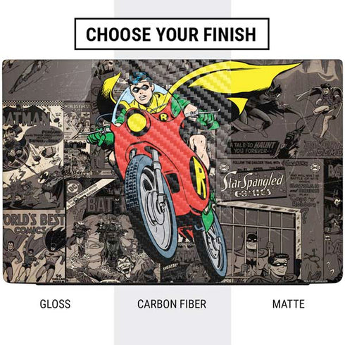 DC Comics Robin Vintage Action pose pattern Dell Vostro Skin