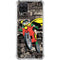 DC Comics Robin Vintage Action pose pattern Galaxy A12 Clear Case