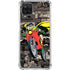 DC Comics Robin Vintage Action pose pattern Galaxy A12 Clear Case