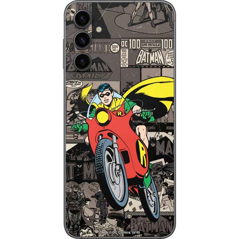 DC Comics Robin Vintage Action pose pattern Galaxy A14 5G Skin