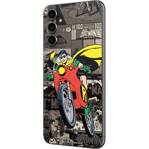 DC Comics Robin Vintage Action pose pattern Galaxy A14 5G Skin