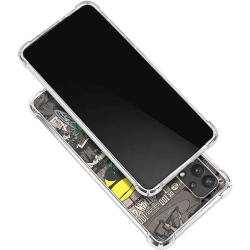 DC Comics Robin Vintage Action pose pattern Galaxy A32 5G Clear Case
