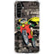DC Comics Robin Vintage Action pose pattern Galaxy A54 5G Clear Case