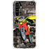DC Comics Robin Vintage Action pose pattern Galaxy A54 5G Clear Case