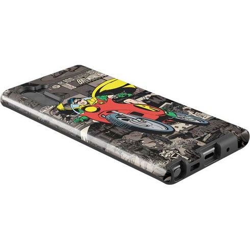 DC Comics Robin Vintage Action pose pattern Galaxy Note 10 Pro Case