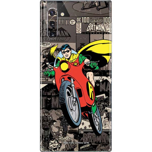 DC Comics Robin Vintage Action pose pattern Galaxy Note 10 Skin