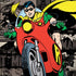 DC Comics Robin Vintage Action pose pattern Galaxy Note 8 Skin