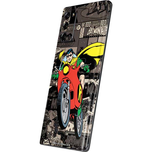 DC Comics Robin Vintage Action pose pattern Galaxy Note20 5G Skin
