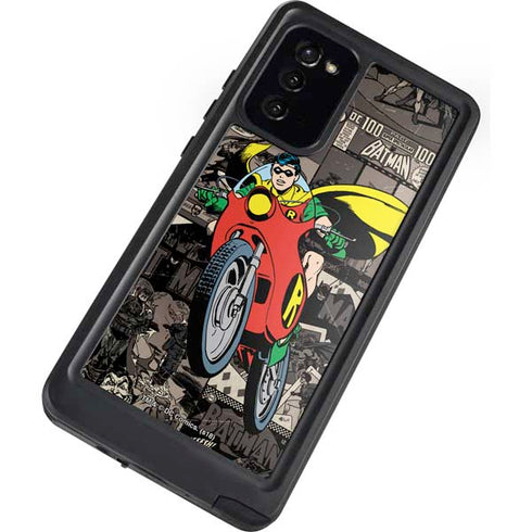 DC Comics Robin Vintage Action pose pattern Galaxy Note20 5G Waterproof Case