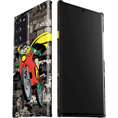 DC Comics Robin Vintage Action pose pattern Galaxy Note20 Ultra 5G Lite Case