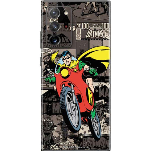 DC Comics Robin Vintage Action pose pattern Galaxy Note20 Ultra 5G Skin