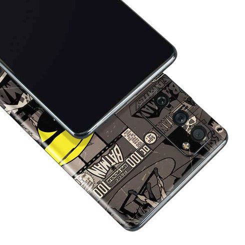 DC Comics Robin Vintage Action pose pattern Galaxy S20 Fan Edition Skin