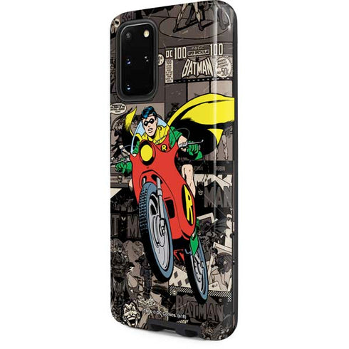DC Comics Robin Vintage Action pose pattern Galaxy S20 Plus Pro Case