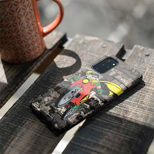 DC Comics Robin Vintage Action pose pattern Galaxy S20 Plus Pro Case