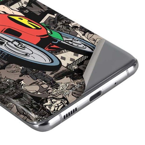 DC Comics Robin Vintage Action pose pattern Galaxy S20 Skin