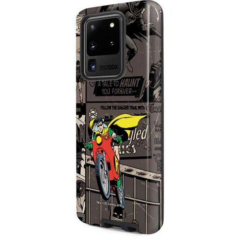 DC Comics Robin Vintage Action pose pattern Galaxy S20 Ultra 5G Pro Case