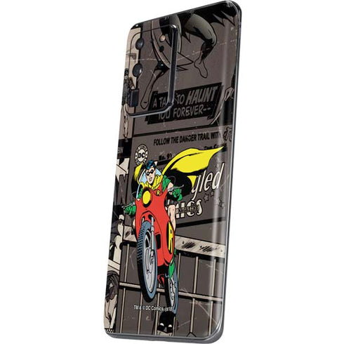 DC Comics Robin Vintage Action pose pattern Galaxy S20 Ultra 5G Skin