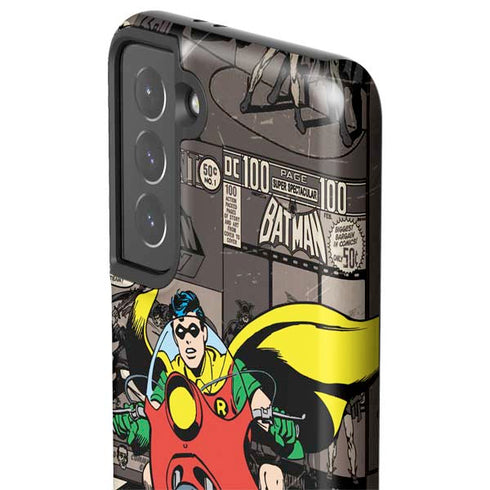 DC Comics Robin Vintage Action pose pattern Galaxy S21 5G Pro Case