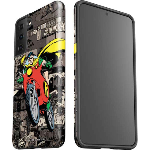 DC Comics Robin Vintage Action pose pattern Galaxy S21 Plus 5G Pro Case