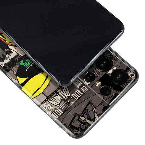 DC Comics Robin Vintage Action pose pattern Galaxy S21 Ultra 5G Skin
