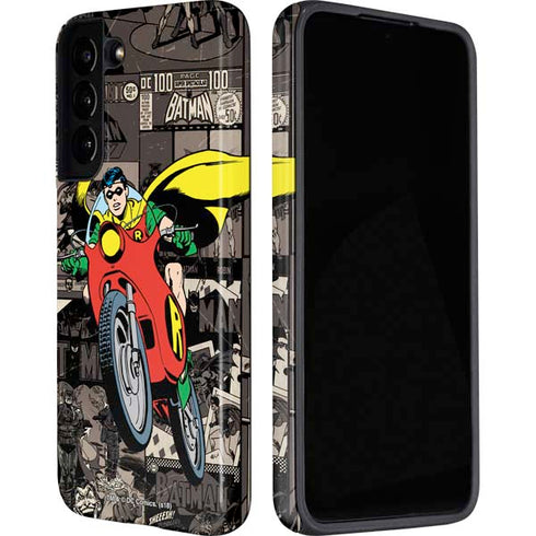 DC Comics Robin Vintage Action pose pattern Galaxy S22 Pro Case
