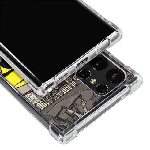 DC Comics Robin Vintage Action pose pattern Galaxy S22 Ultra Clear Case