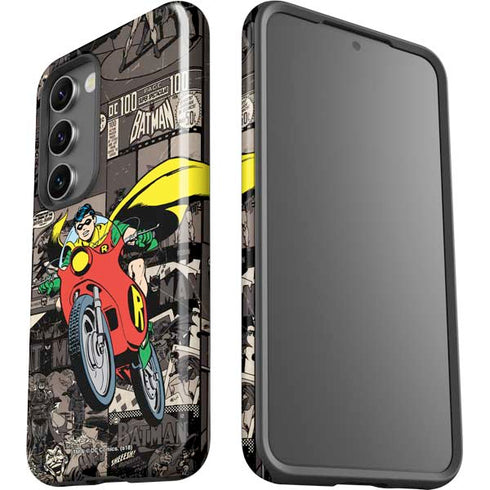 DC Comics Robin Vintage Action pose pattern Galaxy S23 Pro Case