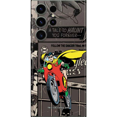 DC Comics Robin Vintage Action pose pattern Galaxy S23 Ultra Skin