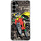 DC Comics Robin Vintage Action pose pattern Galaxy S24 Plus Clear Case