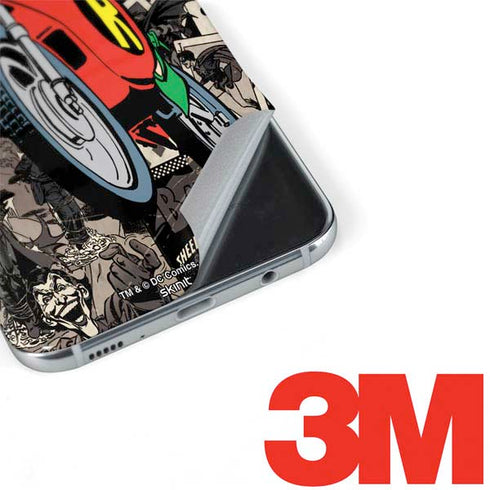 DC Comics Robin Vintage Action pose pattern Galaxy S8 Plus Skin